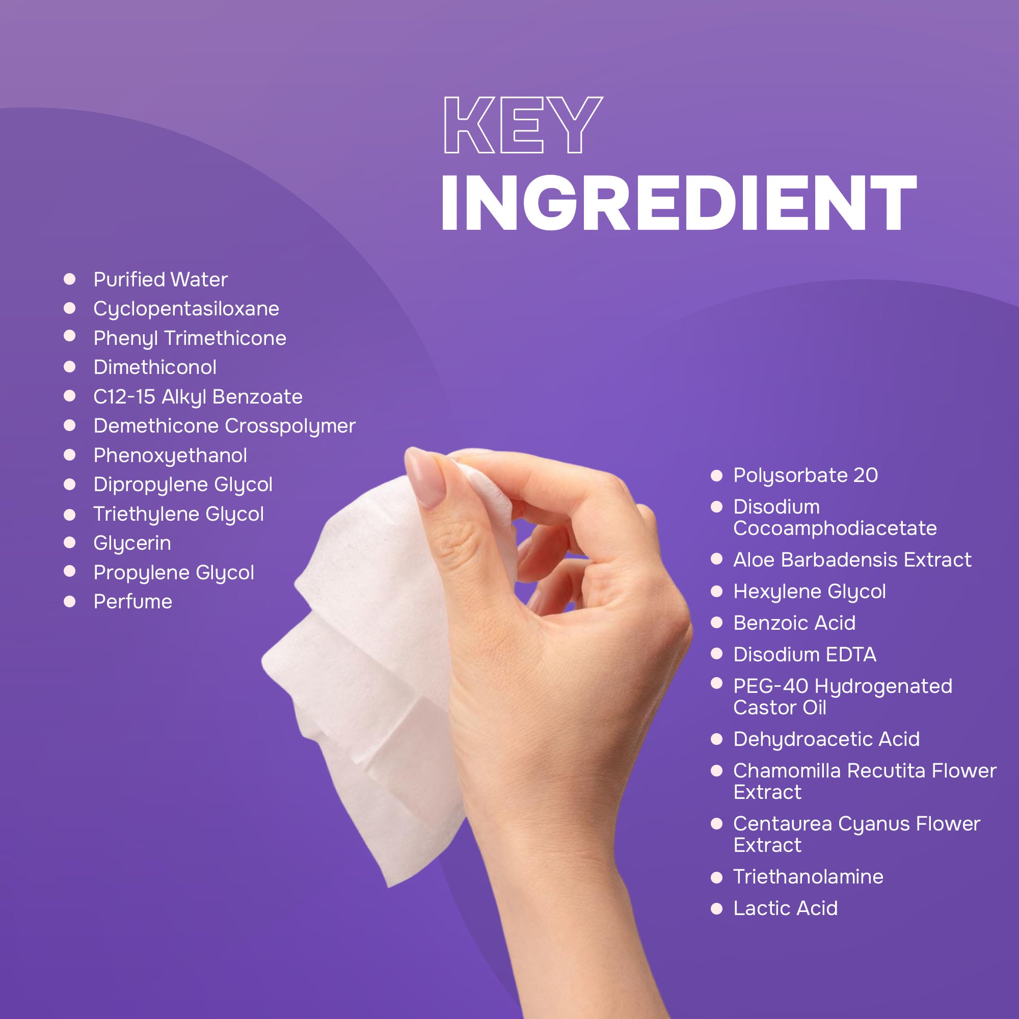 Jasmine Makeup Remover Wipes