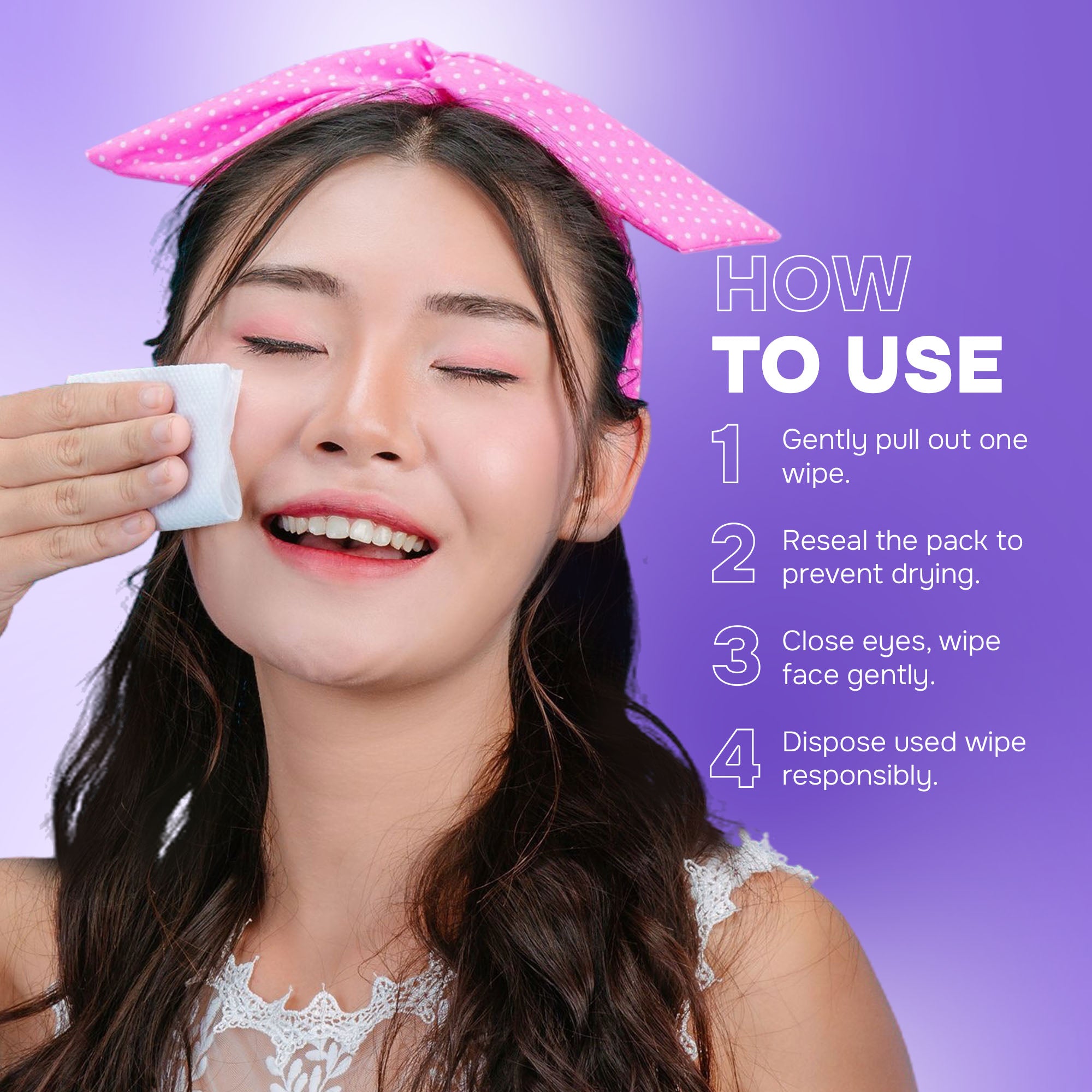 Jasmine Makeup Remover Wipes