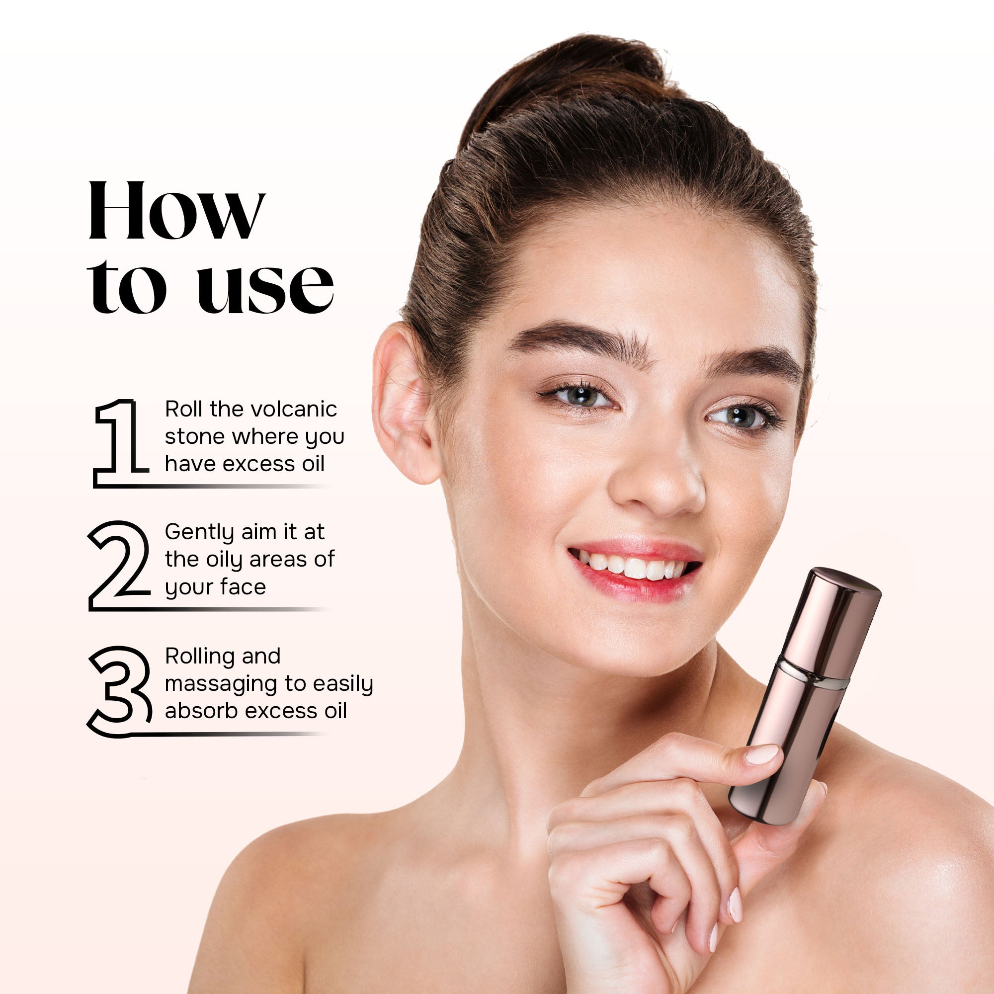 2-in-1 Volcanic Face Roller and Beauty Blender