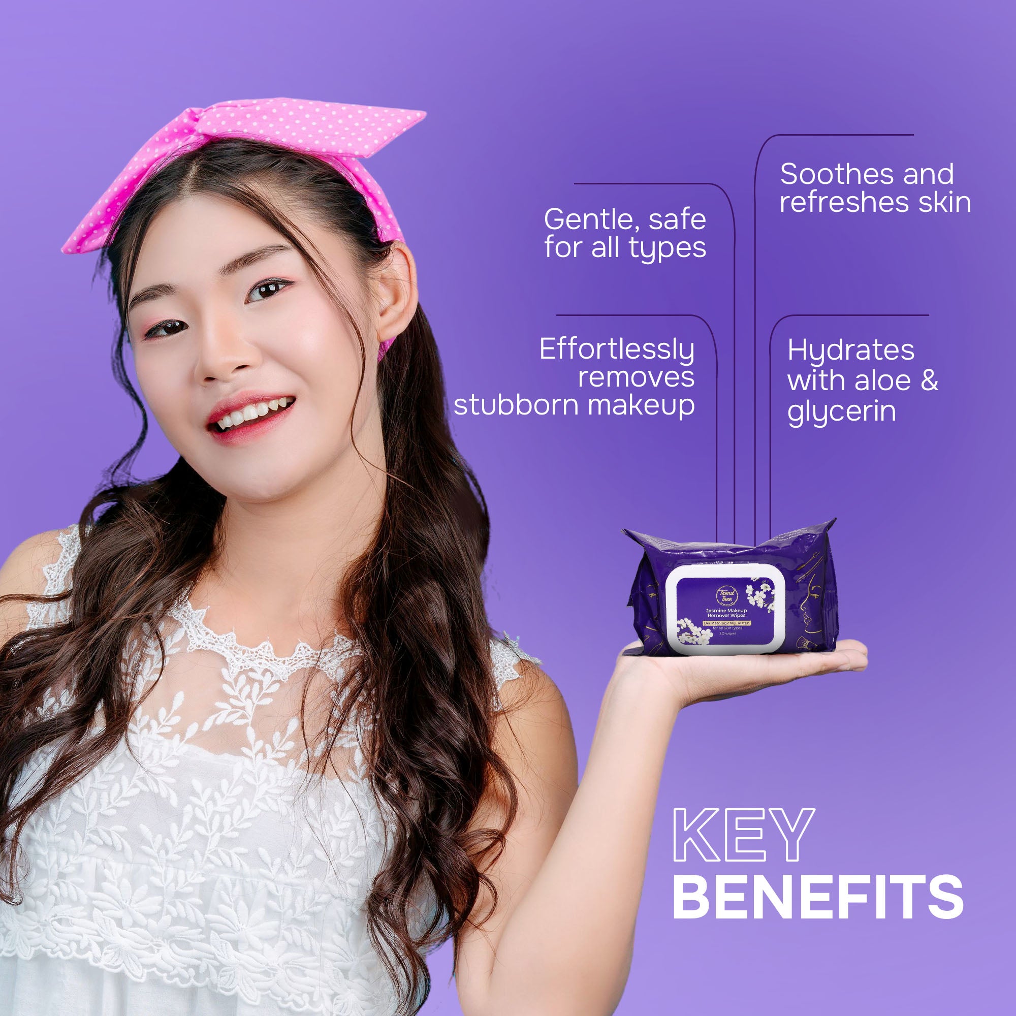 Jasmine Makeup Remover Wipes