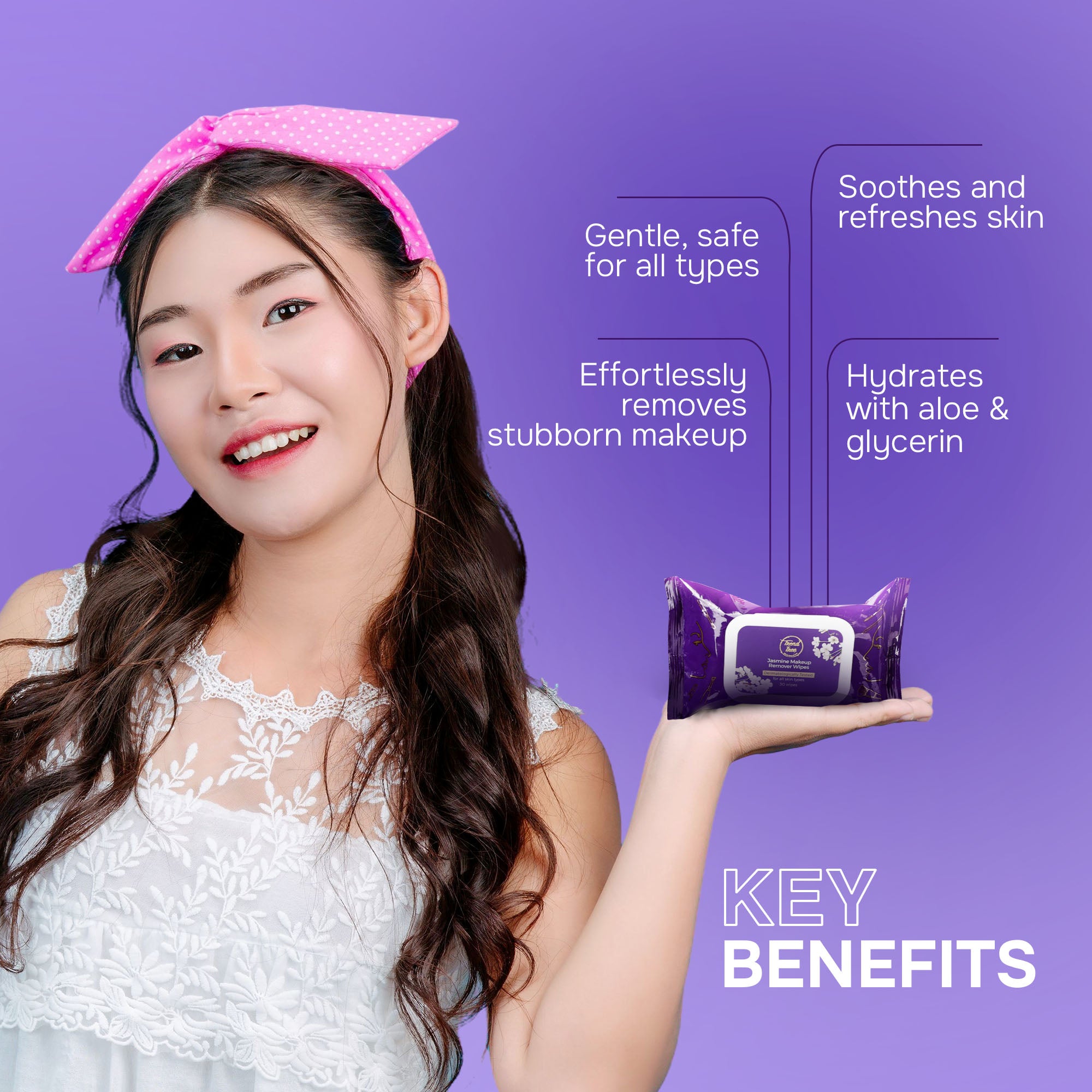 Jasmine Makeup Remover Wipes