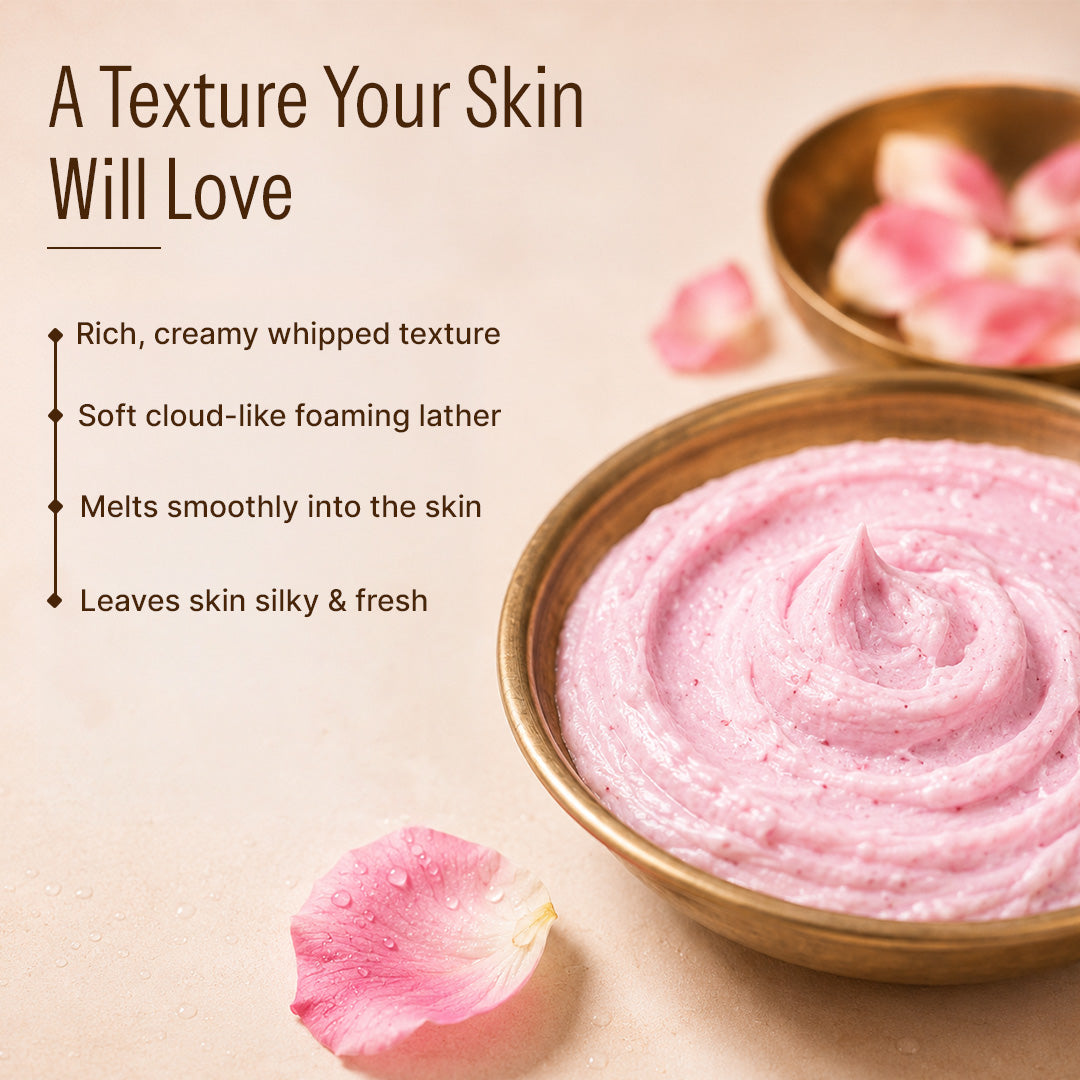 Rose Whipped Soap & Scrub Duo