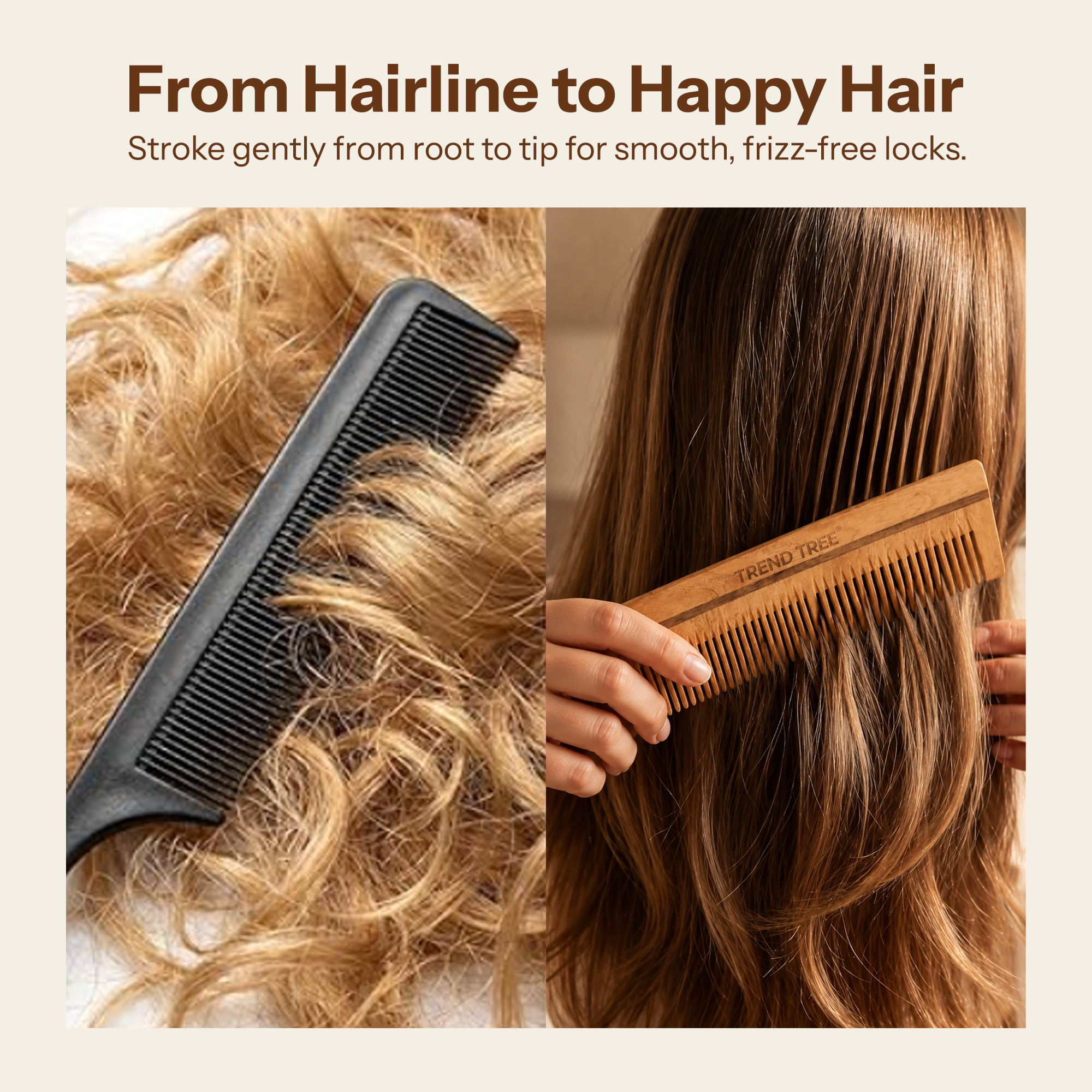 Pure Neem Wood Detangling Comb