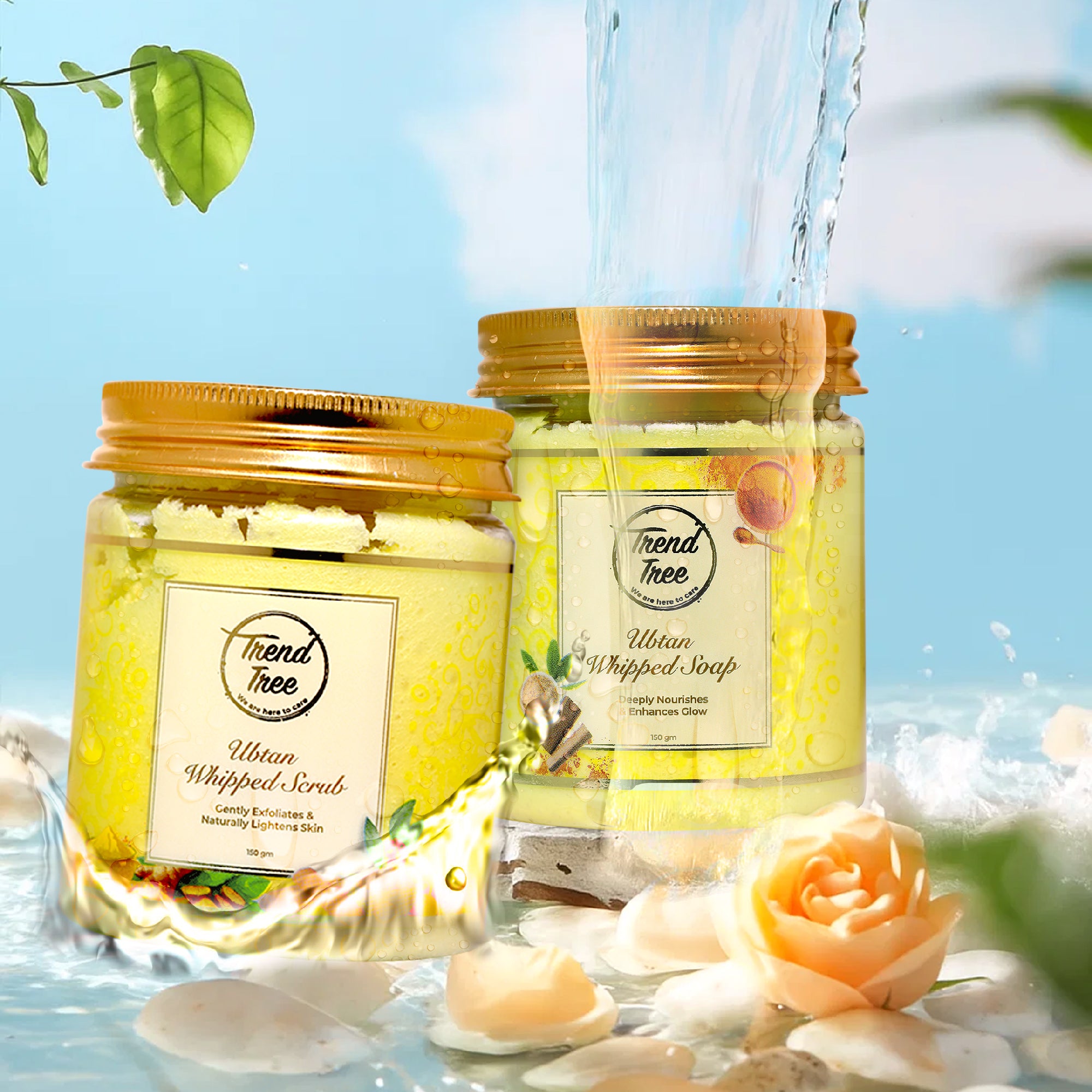 Nature's Retreat whipped Soap & Scrub Ubtan Combo