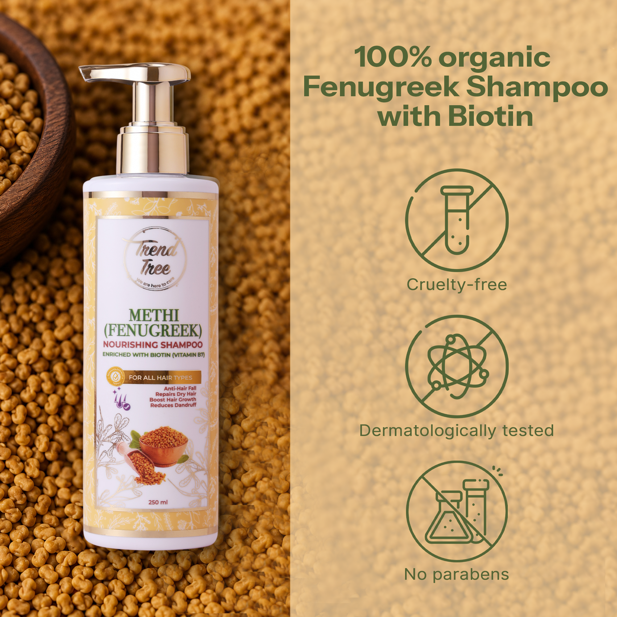 Fortifying Fenugreek (methi) shampoo