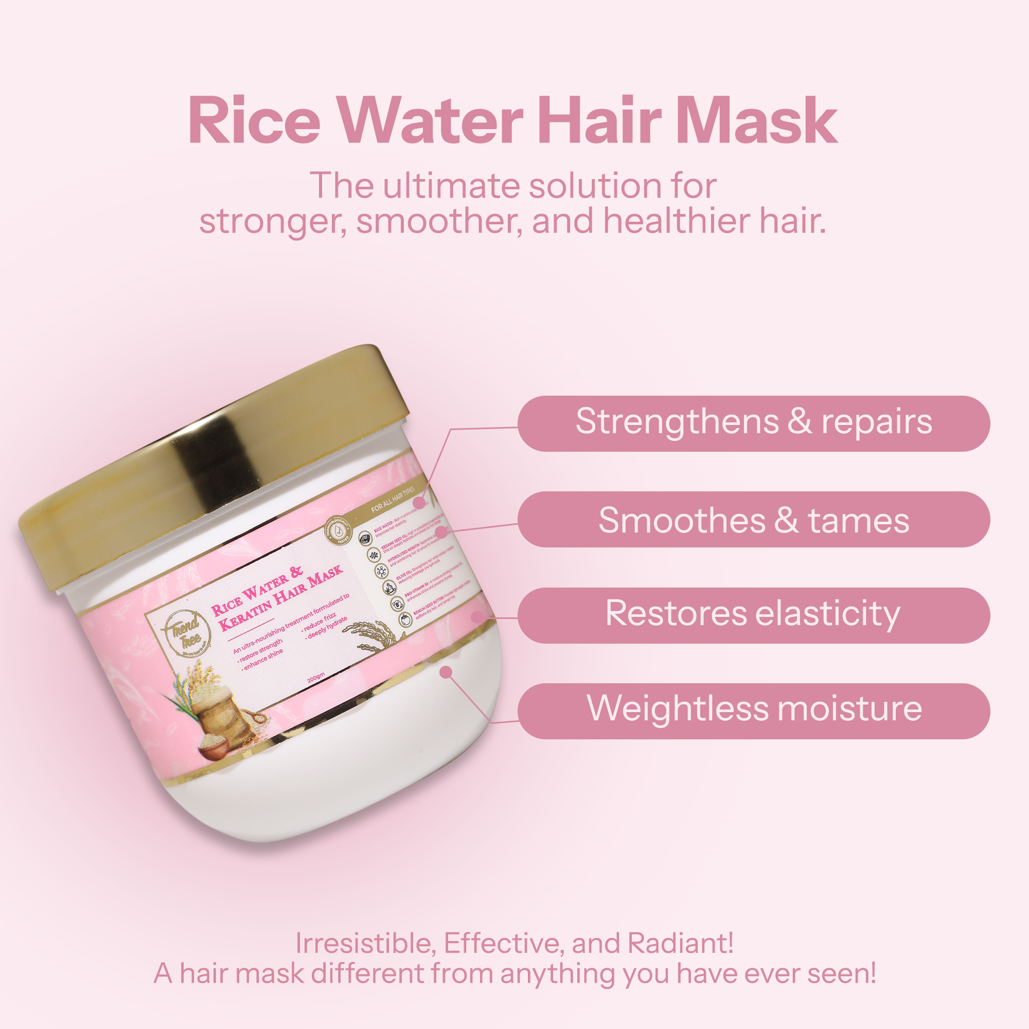 Rice water hair Mask
