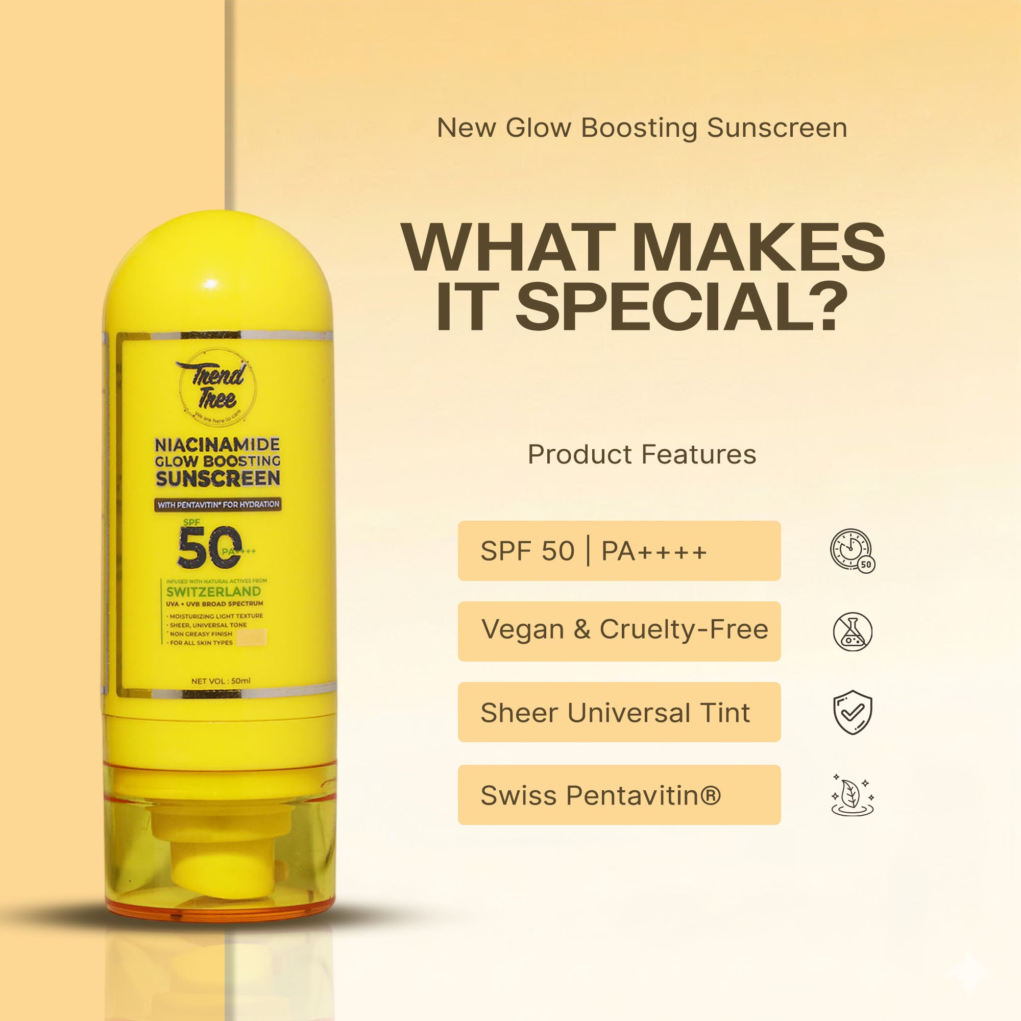 Glow Boosting Tinted Sunscreen SPF 50 PA++++