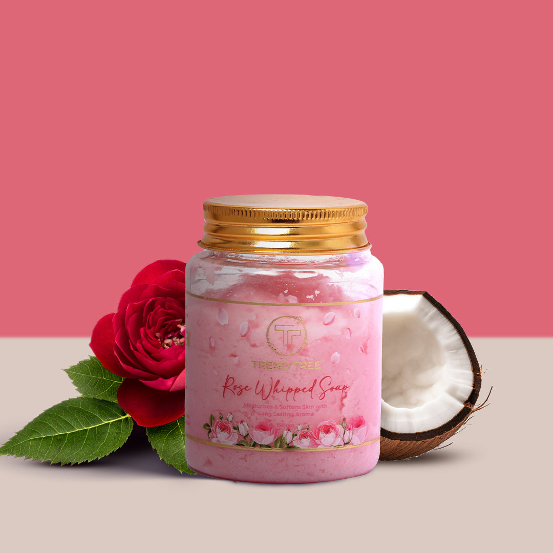 Rose Whipped Soap with Coconut Extract