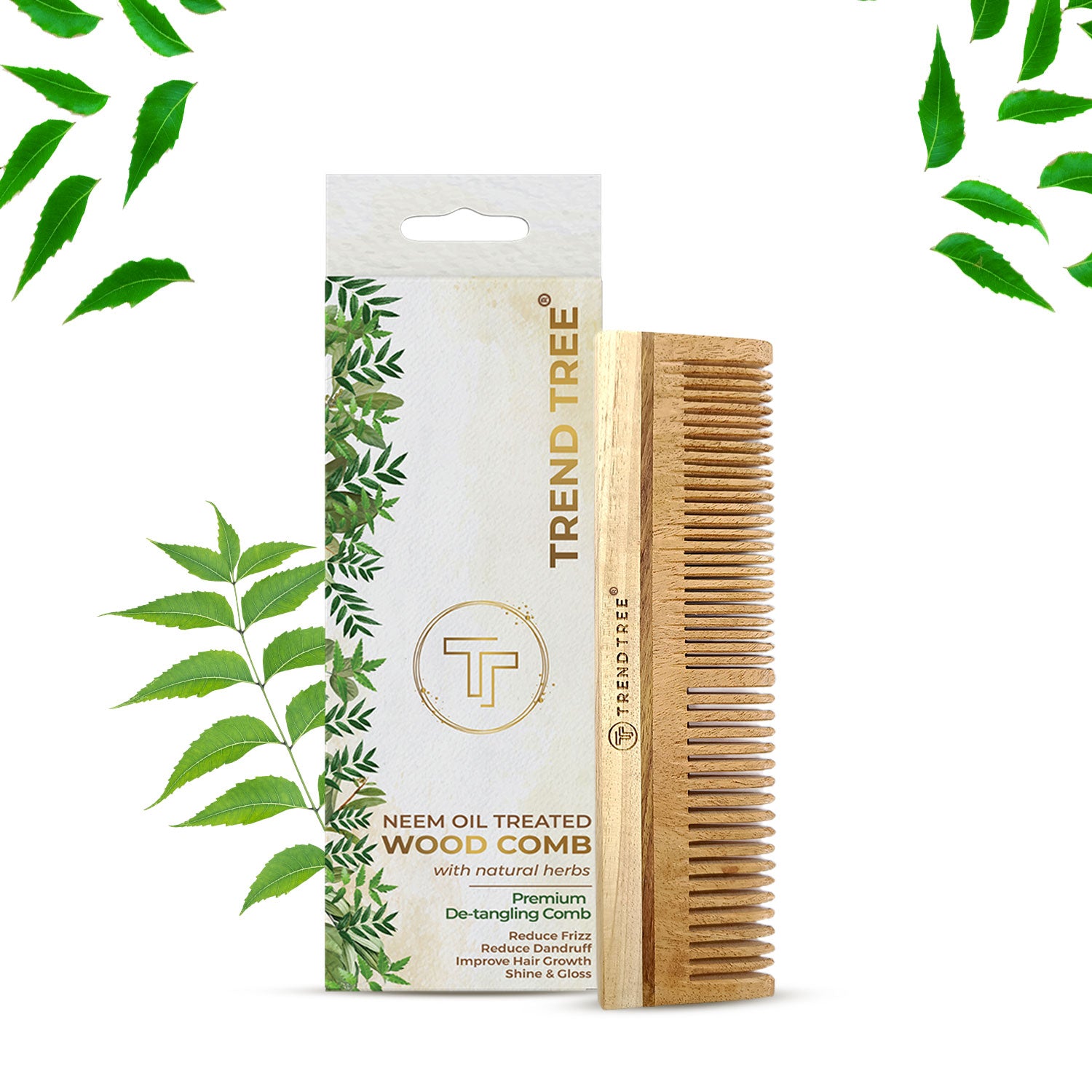 Pure Neem Wood Detangling Comb