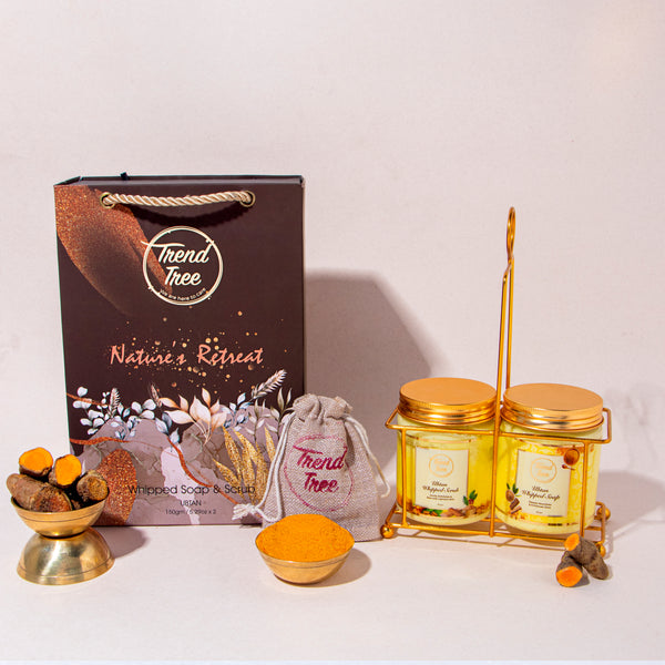 Nature's Retreat whipped Soap & Scrub Ubtan Combo